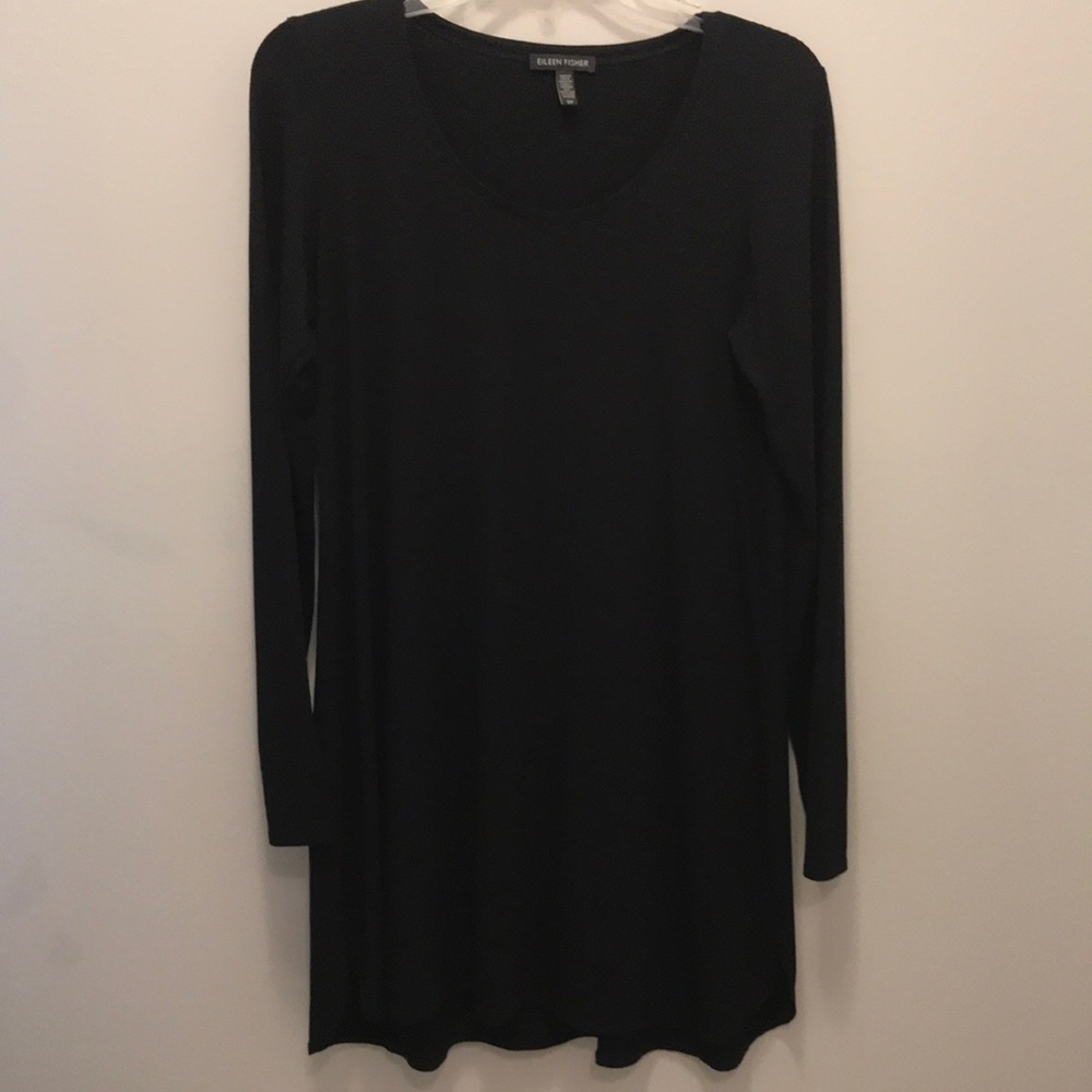 Eileen Fisher black dress.